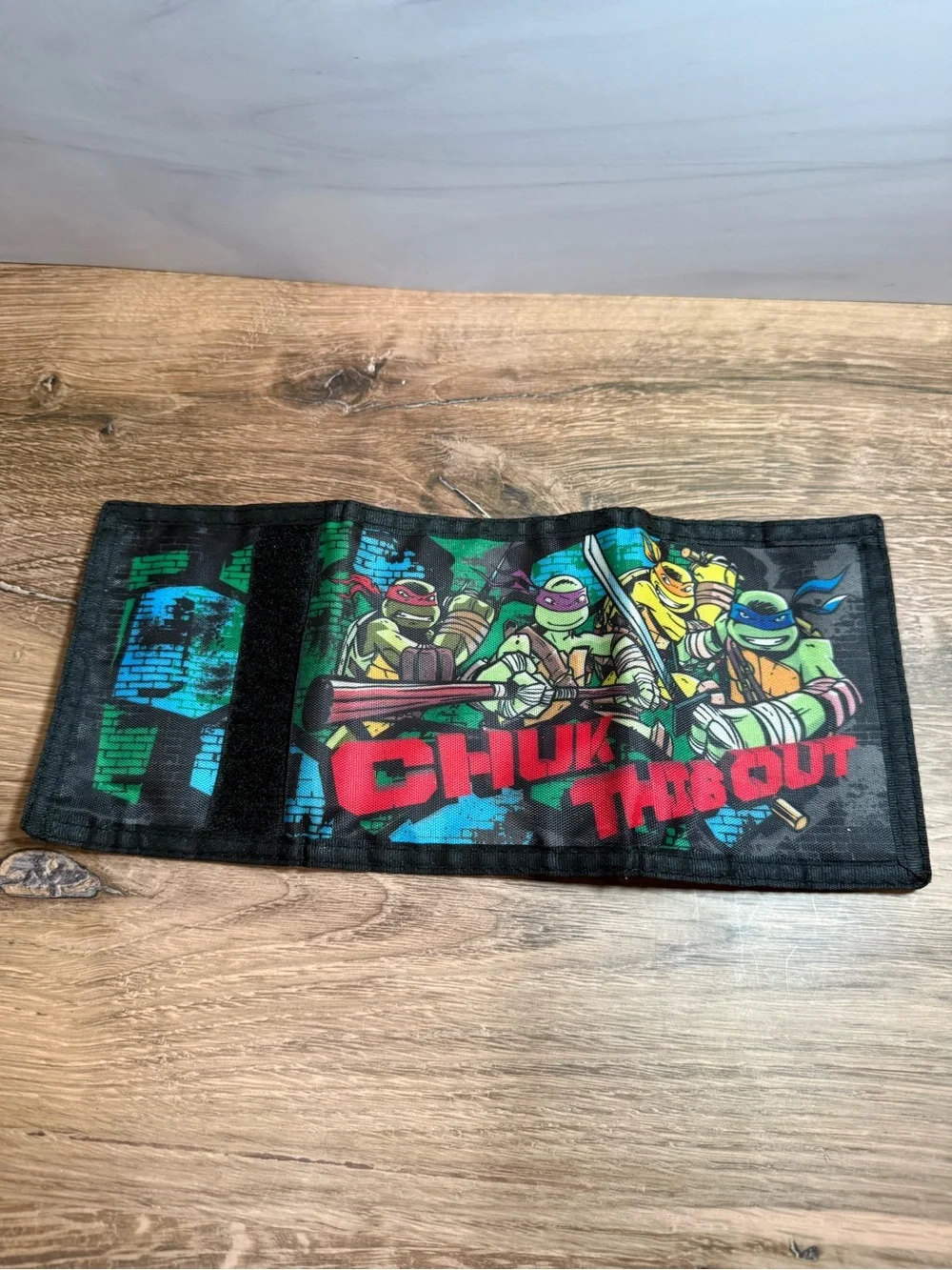 TMNT Velcro Wallet Kids Black